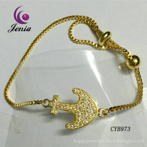 Jenia 2016 New Design Link Bracelet Gold Plated Bracelet For Women